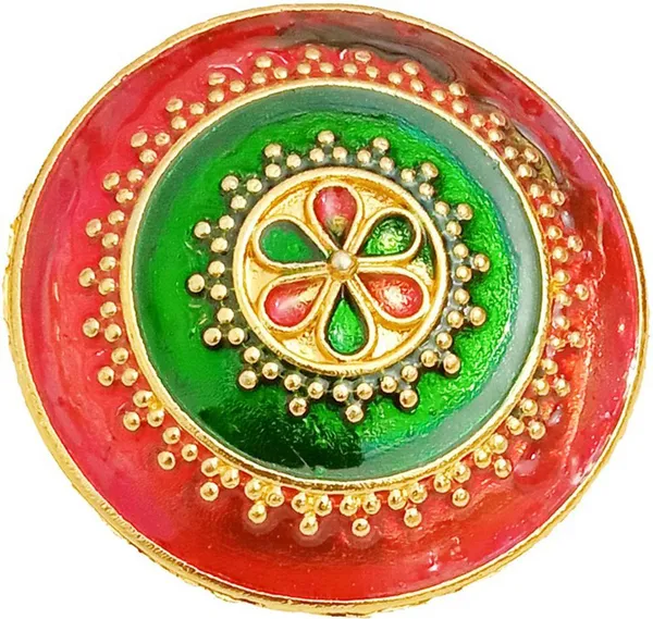 Assamese_Traditional_Copper_Gold_Plated_Red_Green_Colour_Finger-Ring_For_Girls_&_Women